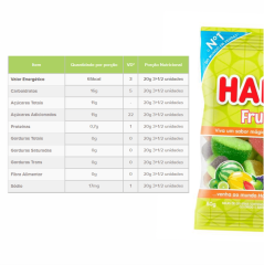 BALA GEL HARIBO FRUTAS MIX 80g