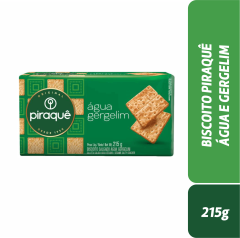 BISCOITO PIRAQUÊ ÁGUA E GERGELIM 215g