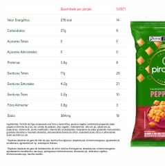 SALGADINHO PIRAQUÊ DE TRIGO PEPPERONI 50g