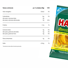 BALA GEL HARIBO SWEET BANANAS 80g