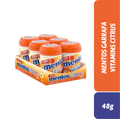MENTOS GARRAFA VITAMINS CITRUS 48g