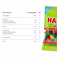 BALA GEL HARIBO WUMMIS 80g