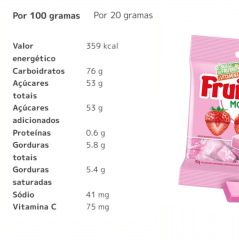FRUIT-TELA BAG MORANGO 92G