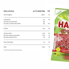 BALA HARIBO SPAGHETTI MORANGO ÁCIDO 75g