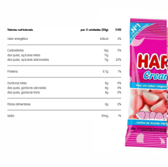 BALA GEL HARIBO CREAM KISS 50g