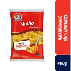 MACARRÃO NINHO SÊMOLA FORTALEZA 400g