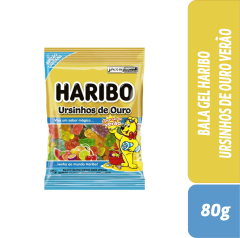 BALA GEL HARIBO URSINHOS DE OURO VERÃO 80g