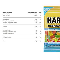 BALA GEL HARIBO URSINHOS DE OURO VERÃO 80g