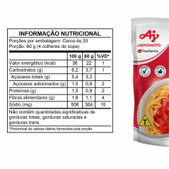 MOLHO DE TOMATE AJINOMOTO 2kg