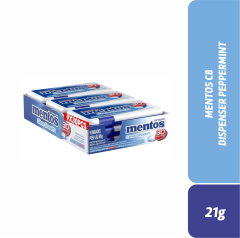 MENTOS CB DISPENSER PEPPERMINT 21g
