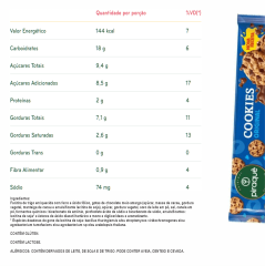 COOKIE PIRAQUÊ ORIGINAL BAUNILHA 80G