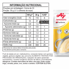 PURÊ DE BATATAS AJINOMOTO 1kg