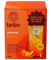 CHÁ LEÃO DRINKS PÊSSEGO 20g