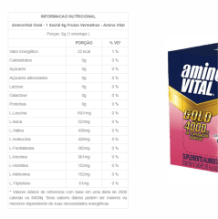 AMINOVITAL GOLD DRINK FRUTAS VERMELHAS 90g