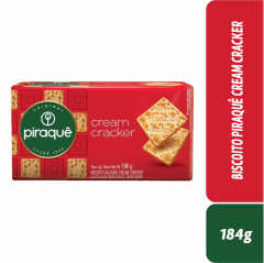 BISCOITO PIRAQUÊ CREAM CRACKER 184G