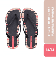 CHINELO DE DEDO DAY IPANEMA PRETO/ROSA 35/38