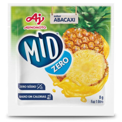 MID ZERO REFRESCO EM PÓ ABACAXI 8g