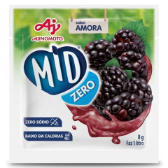 MID ZERO REFRESCO EM PÓ AMORA 8g