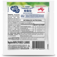 MID ZERO REFRESCO EM PÓ LARANJA 10g