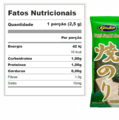 YAKI SUSHI NORI GREEN 10 FOLHAS KENKO 27g