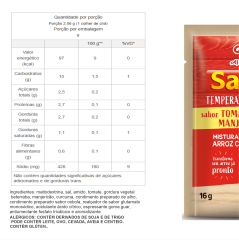 SAZON MENÚ TEMPERA E TRANSFORMA TOMATE E MANJERICÃO 16g