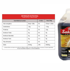 MOLHO SHOYU TRADICIONAL SAKURA 5L