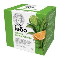 CHÁ LEÃO CIDREIRA, LARANJA E LIMÃO 16g