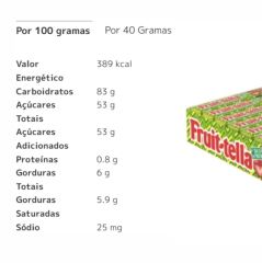 FRUIT-TELLA MASTIGÁVEL CHEWY SOUR 40g