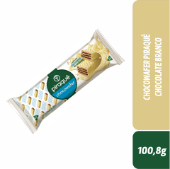 CHOCOWAFER PIRAQUÊ CHOCOLATE BRANCO 100,8G