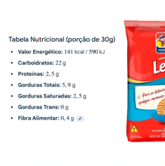 BISCOITO FORTALEZA LEITE 270G
