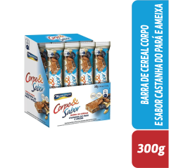 BARRA DE CEREAL CORPO E SABOR CASTANHA DO PARÁ E AMEIXA 300G