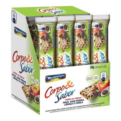BARRA DE CEREAL CORPO E SABOR MAÇA E UVAS PASSAS 300G
