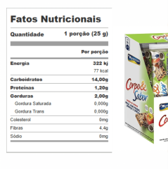 BARRA DE CEREAL CORPO E SABOR MAÇA E UVAS PASSAS 300G