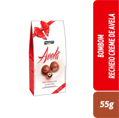 BOMBOM RECHEIO CREME DE AVELA 55G