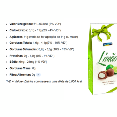 BOMBOM RECHEIO SABOR LIMÃO 55G