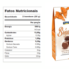 BOMBOM RECHEIO BRIGADEIRO 55G