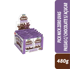 PICK NICK ZERO UVAS PASSAS C/ CHOCOLATE S/ AÇUCAR 480G