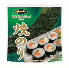 YAKI SUSHI NORI GREEN 50 FOLHAS KENKO 125g