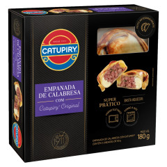 EMPANADA CONGELADA | CALABRESA COM CATUPIRY ORIGINAL CAIXA 180G | 2 UNIDADES